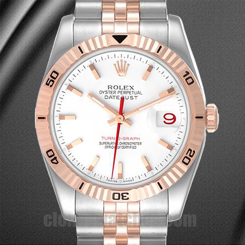 Rolex Datejust Turn O Graph Mm De Los Hombres Reloj Replicas