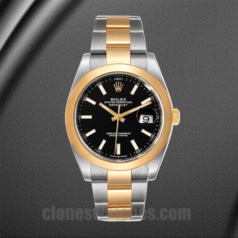 Rolex Datejust M De Los Hombres Mm Reloj Tono Plateado